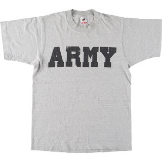 フルーツオブザルーム(FRUIT OF THE LOOM)の古着 90年代 フルーツオブザルーム FRUIT OF THE LOOM U.S.ARMY プリントTシャツ USA製 メンズM ヴィンテージ /eaa438334(Tシャツ/カットソー(半袖/袖なし))