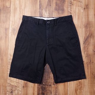 オールドネイビー(Old Navy)の30インチ ハーフパンツ メンズ OLD NAVY 古着 黒 MM11(ショートパンツ)