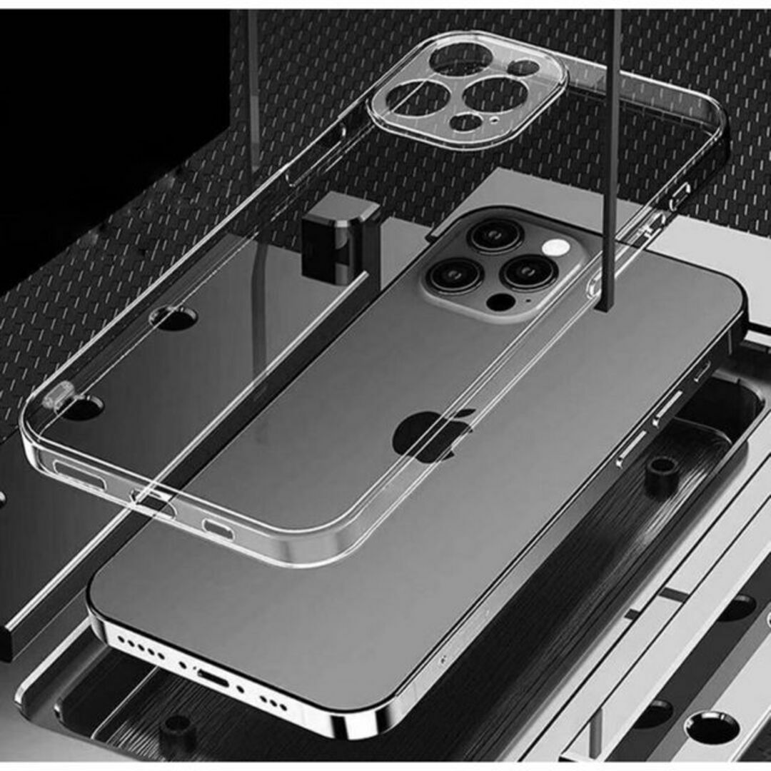 全面ハード！【iPhone14】カメラ保護付き耐衝撃クリアハードケース スマホ/家電/カメラのスマホアクセサリー(iPhoneケース)の商品写真