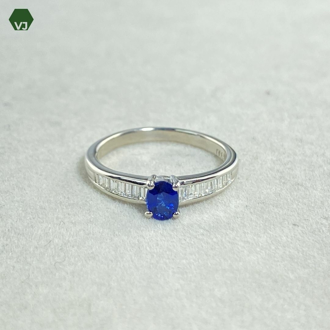 【26-06】サファイア　ダイヤモンド　リング S0.46ct D0.26ct レディースのアクセサリー(リング(指輪))の商品写真