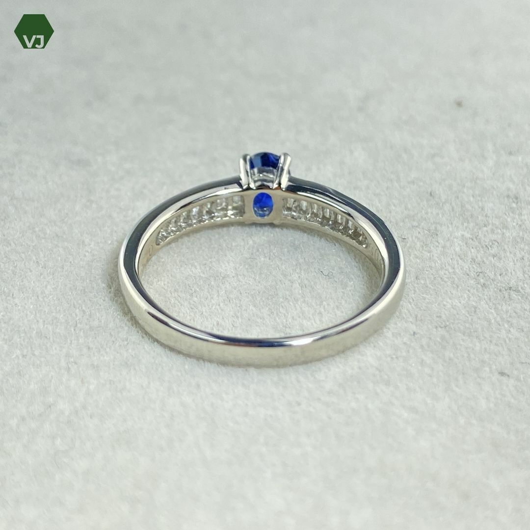 【26-06】サファイア　ダイヤモンド　リング S0.46ct D0.26ct レディースのアクセサリー(リング(指輪))の商品写真