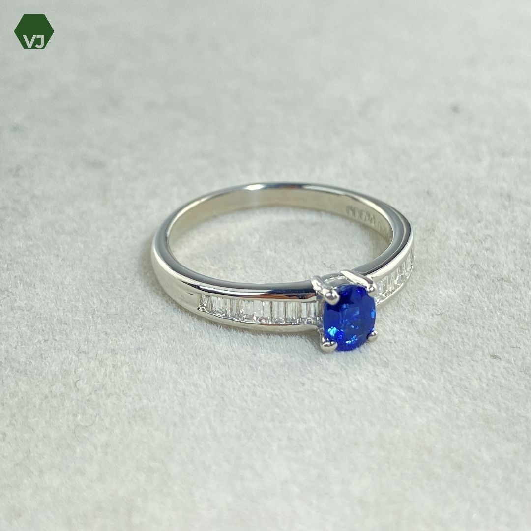 【26-06】サファイア　ダイヤモンド　リング S0.46ct D0.26ct レディースのアクセサリー(リング(指輪))の商品写真