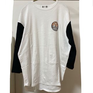 ジーユー(GU)のスタジオセブン × ジーユー ビッグT 7分袖 【L】 WHITE 《中古品》(Tシャツ/カットソー(七分/長袖))