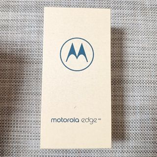 モトローラ(Motorola)の新品　MOTOROLA モトローラエッジ40　イクリプスブラック　8GB 256(スマートフォン本体)