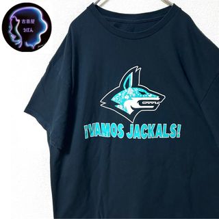 輸入品 古着 半袖 プリントTシャツ ダラス・ジャッカル ラグビー チームロゴ 