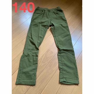 エフオーキッズ(F.O.KIDS)の期間限定＊カーキストレッチパンツ＊140サイズ(パンツ/スパッツ)