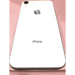 アップル(Apple)のiPhonexr 128GB ホワイト 割れあり(スマートフォン本体)