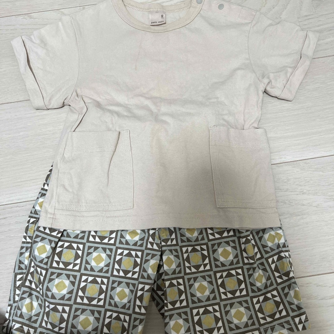 petit main(プティマイン)のプティマイン　セットアップ キッズ/ベビー/マタニティのキッズ服男の子用(90cm~)(Tシャツ/カットソー)の商品写真