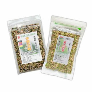 自然栽培 幸福の五穀&麦まめ君(各200g)★無肥料無農薬★自家採取★栄養豊富♪(米/穀物)