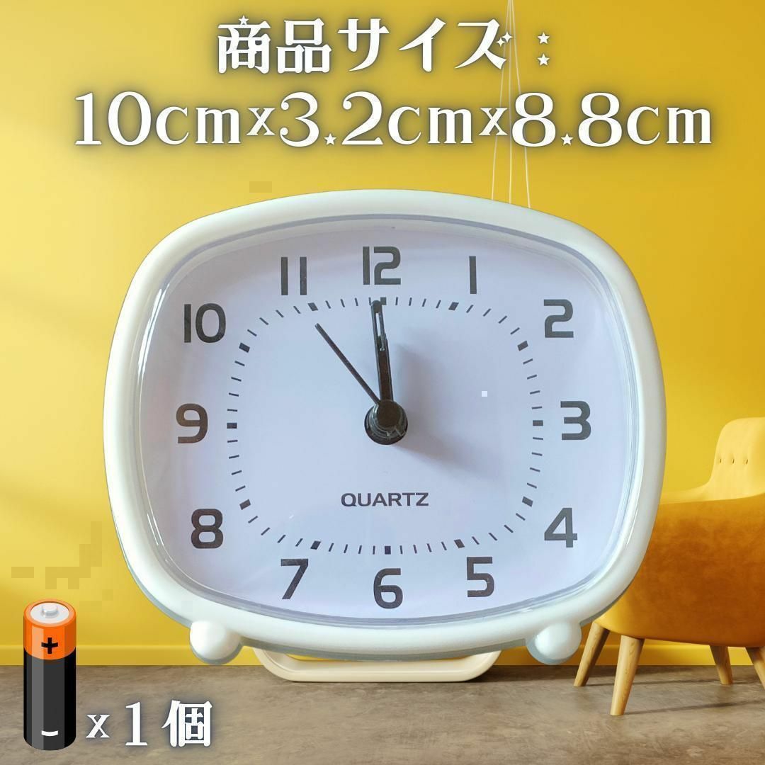 目覚まし時計 アラーム時計 おしゃれ かわいい シンプル 北欧 アンティーク インテリア/住まい/日用品のインテリア小物(置時計)の商品写真