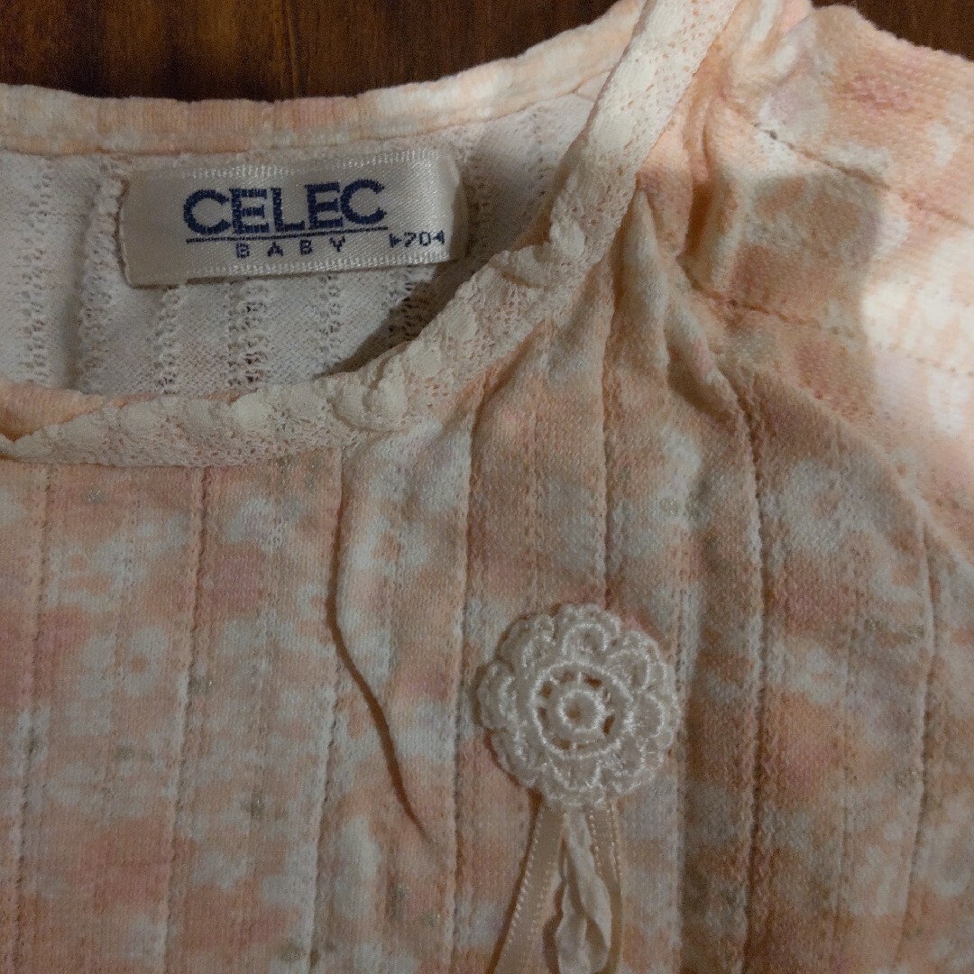 CELEC(セレク)のロンパース ベビー 夏 CELEC りんご キッズ/ベビー/マタニティのベビー服(~85cm)(ロンパース)の商品写真