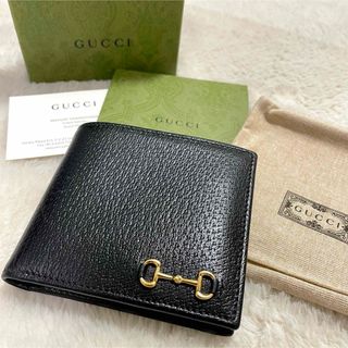 グッチ(Gucci)の箱付き GUCCI グッチ ホースビット コンパクトウォレット 700464(折り財布)