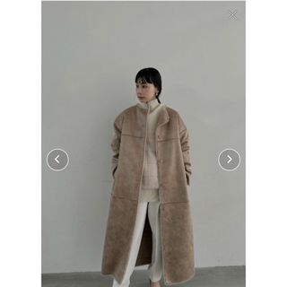 アメリヴィンテージ(Ameri VINTAGE)のHOOD REVERSIBLE FAKE FUR COAT(ロングコート)