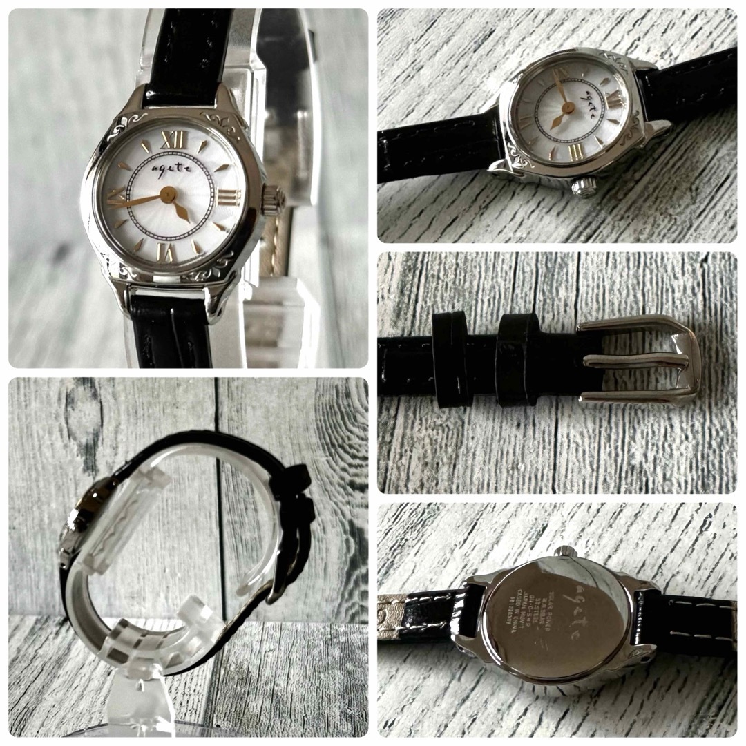 agete(アガット)の【美品】agete アガット 腕時計 ソーラー アンティーク調 シェル レディースのファッション小物(腕時計)の商品写真