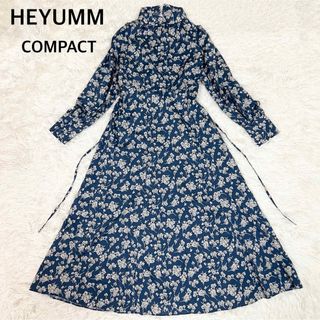 アーバンリサーチ(URBAN RESEARCH)の美品✨　HEYUMM ヘユム　花柄ワンピース　バックデザインフラワーワンピース(ロングワンピース/マキシワンピース)