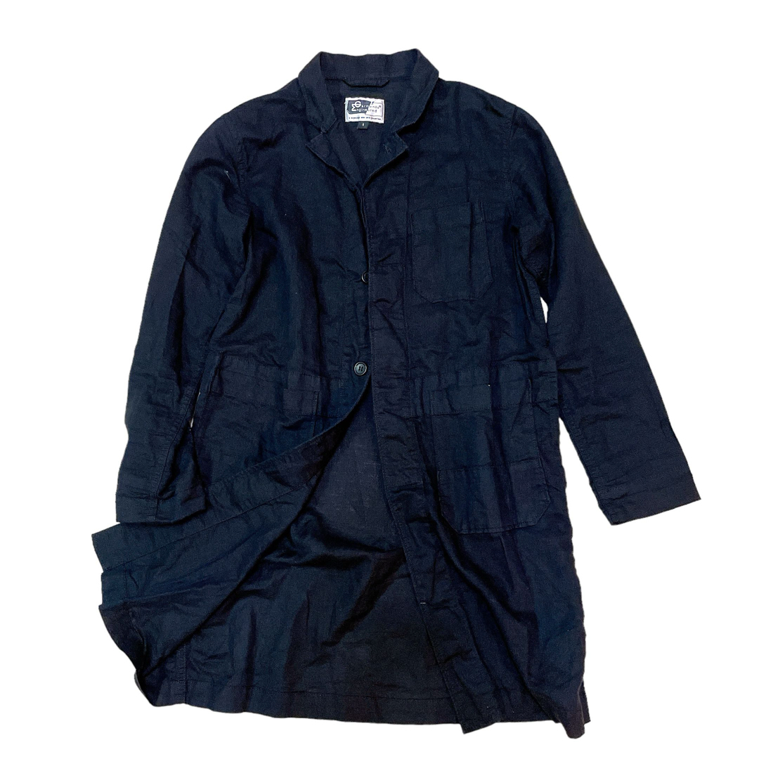 Engineered Garments(エンジニアードガーメンツ)のEngineered Garments リネン ショップコート ラボシャツ 黒 メンズのトップス(シャツ)の商品写真