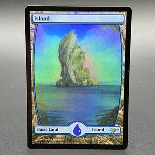 マジックザギャザリング(マジック：ザ・ギャザリング)の島/Island EN Foil フルアート ジャッジ褒賞(シングルカード)
