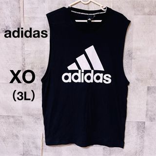 アディダス(adidas)の【大きいサイズ】アディダスタンクトップ　ノースリーブ　センターロゴ　XO(タンクトップ)