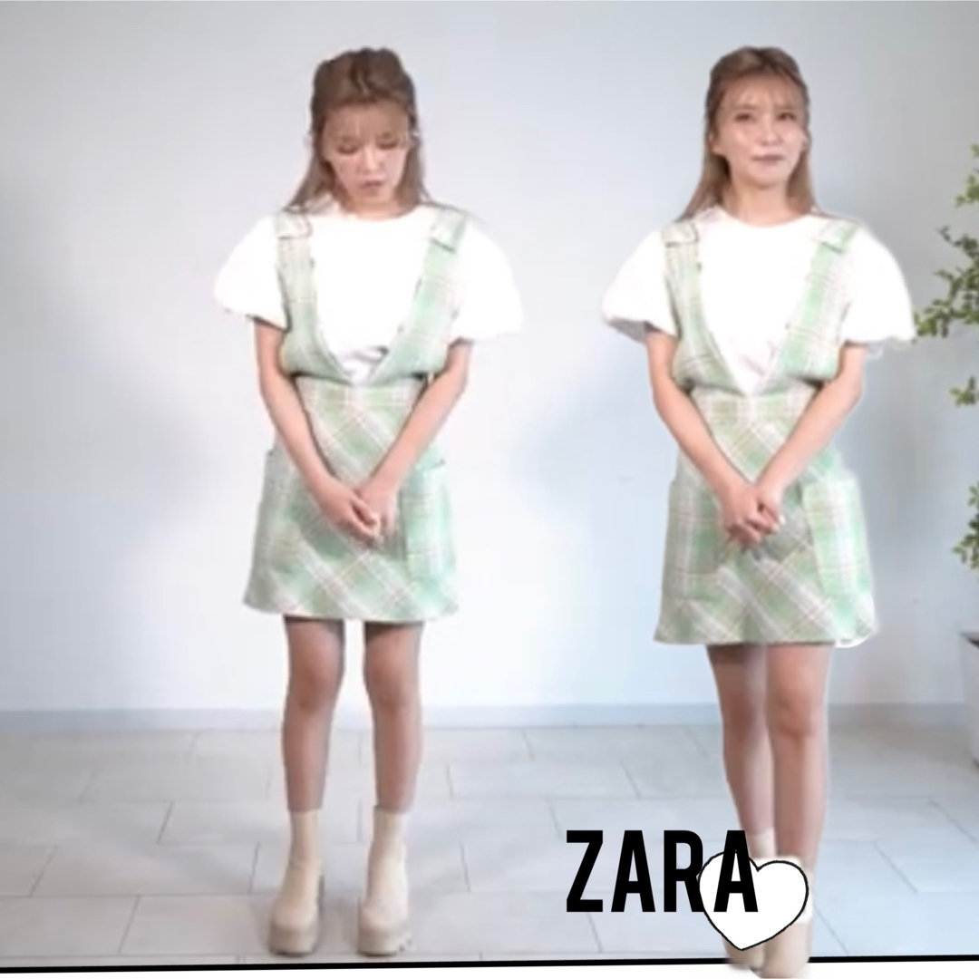 ZARA ツイード　スカート レディースのスカート(ひざ丈スカート)の商品写真