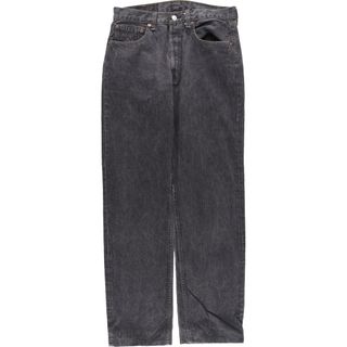 リーバイス(Levi's)の古着 90年代 リーバイス Levi's 501-0159 ブラックデニム ストレートデニムパンツ USA製 メンズw32 ヴィンテージ /eaa436961(デニム/ジーンズ)