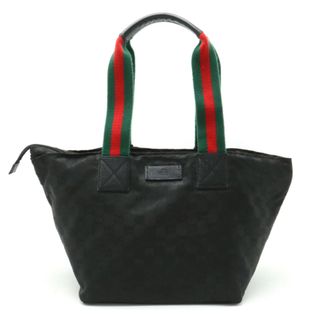 グッチ(Gucci)のグッチ GGシェリーライン  舟型　ブラック トートバッグ(トートバッグ)