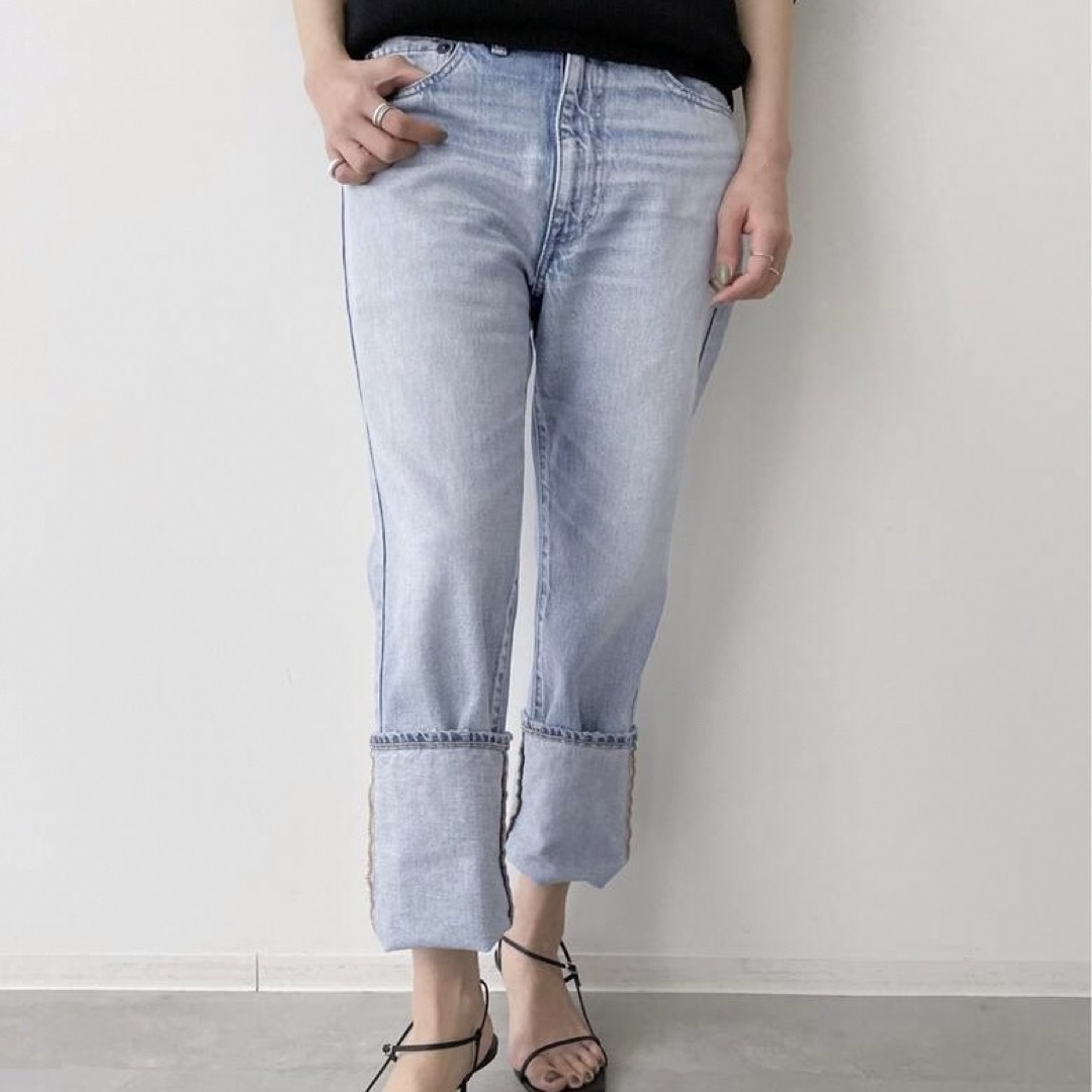 L'Appartement DEUXIEME CLASSE(アパルトモンドゥーズィエムクラス)の【アパルトモン】 KURO Dear My BF Denim(Selvedge) レディースのパンツ(デニム/ジーンズ)の商品写真