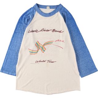 古着 90年代 Vitale River Band Time Exposure ラグラン バンドTシャツ バンT USA製 メンズS ヴィンテージ /eaa440852(Tシャツ/カットソー(半袖/袖なし))