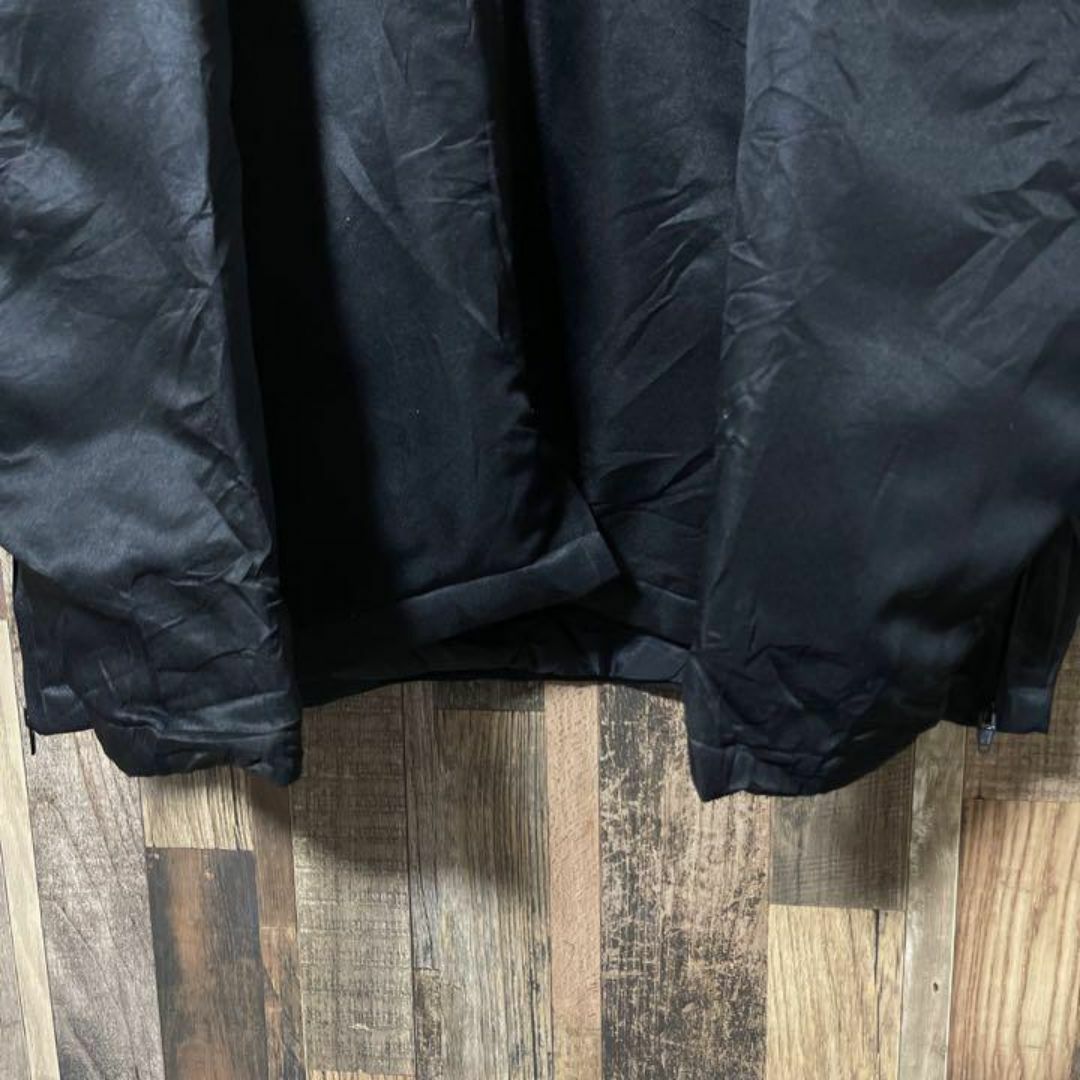 ナイロン ブルゾン ブラック メンズ XL USA古着 90s 長袖 ジャケット メンズのジャケット/アウター(ブルゾン)の商品写真