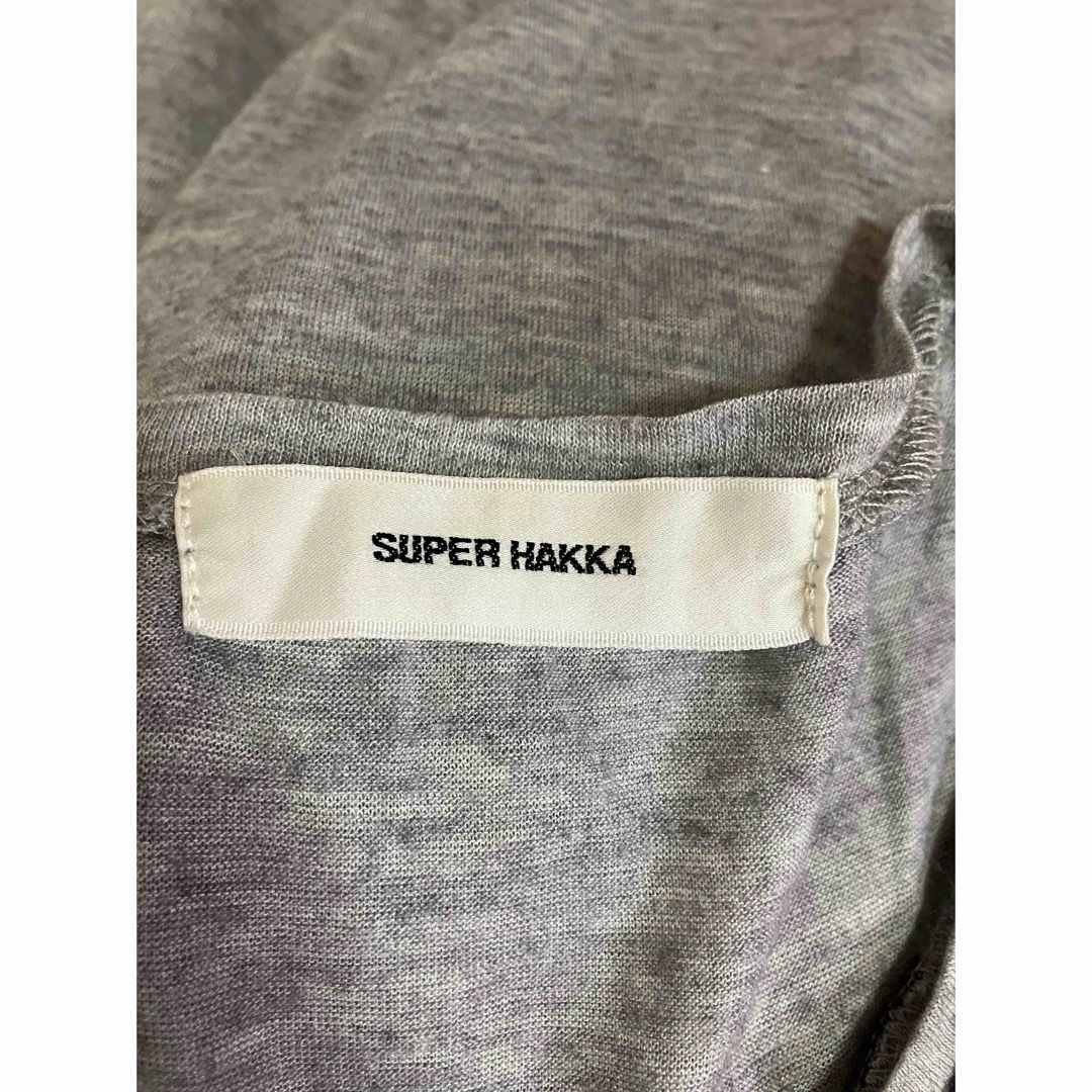 SUPER HAKKA(スーパーハッカ)のSUPER HAKKA  スーパーハッカ　Tシャツ　カットソー　オーバーサイズ レディースのトップス(カットソー(長袖/七分))の商品写真