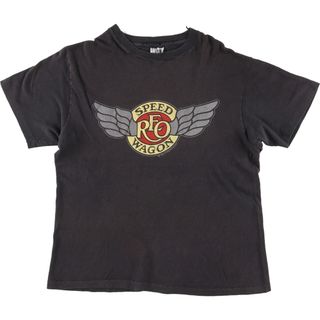 ヘインズ(Hanes)の古着 ヘインズ Hanes REO SPEED WAGON バンドTシャツ バンT USA製 メンズM /eaa440848(Tシャツ/カットソー(半袖/袖なし))