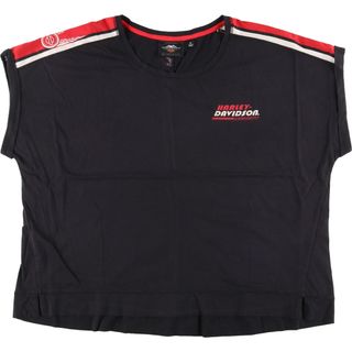 古着 ハーレーダビッドソン Harley-Davidson フレンチスリーブ モーターサイクル バイクTシャツ レディースL /eaa411554