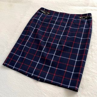 TOMMY HILFIGER - TOMMY HILFIGER トミーヒルフィガー チェック ひざ丈 スカート 6