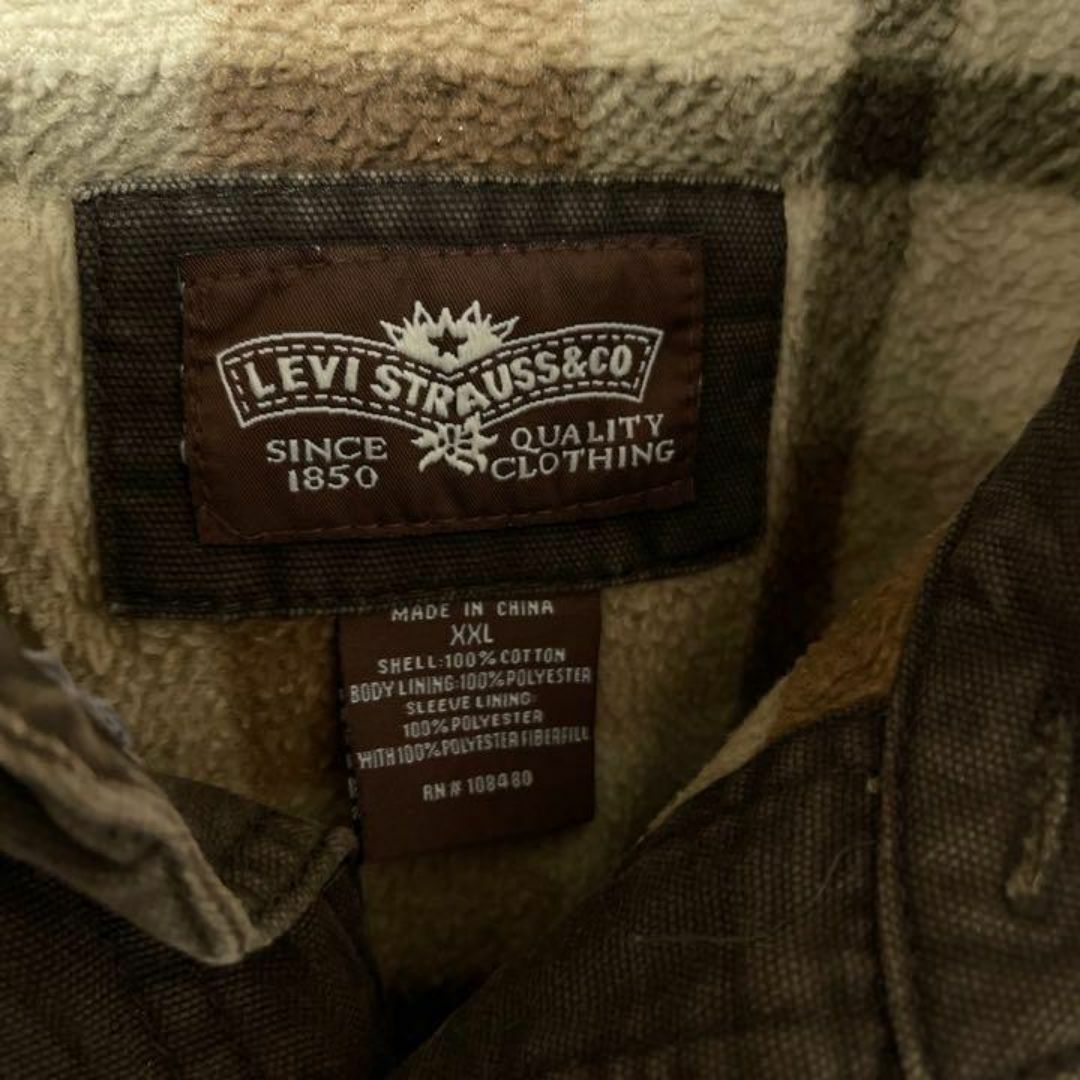 Levi's(リーバイス)のリーバイス 2XL メンズ カーキ ブルゾン 古着 90s 長袖 ジャケット メンズのジャケット/アウター(ブルゾン)の商品写真