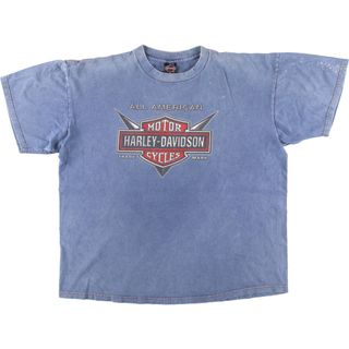 ハーレーダビッドソン(Harley Davidson)の古着 90年代 ハーレーダビッドソン Harley-Davidson モーターサイクル バイクTシャツ USA製 メンズXL ヴィンテージ /eaa411639(Tシャツ/カットソー(半袖/袖なし))