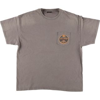 ハーレーダビッドソン(Harley Davidson)の古着 ハーレーダビッドソン Harley-Davidson バックプリント モーターサイクル バイクTシャツ ニカラグア製 メンズXL /eaa411651(Tシャツ/カットソー(半袖/袖なし))