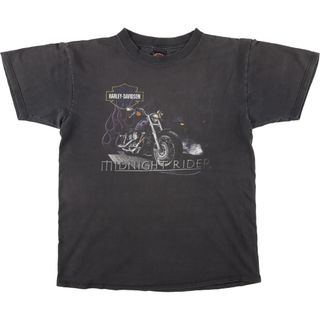 ハーレーダビッドソン(Harley Davidson)の古着 90年代 ハーレーダビッドソン Harley-Davidson モーターサイクル バイクTシャツ USA製 メンズL ヴィンテージ /eaa413884(Tシャツ/カットソー(半袖/袖なし))