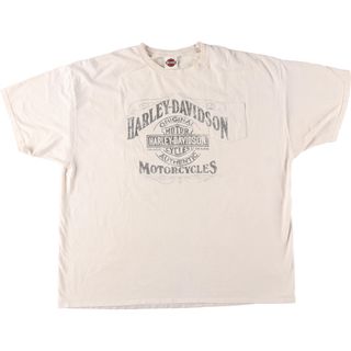 ハーレーダビッドソン(Harley Davidson)の古着 ビッグサイズ ハーレーダビッドソン Harley-Davidson モーターサイクル バイクTシャツ メンズXXXL/eaa436050(Tシャツ/カットソー(半袖/袖なし))