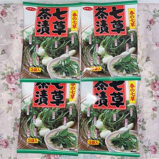 シラコノリ(白子のり)の七草茶漬　白子のり　春の七草　お茶漬け　3袋x4パック　まとめ売り(インスタント食品)