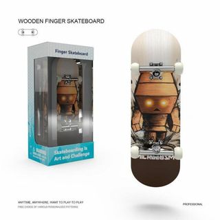 木製　ベアリング付き指スケ フィンガーボード Finger Skateboard(スケートボード)