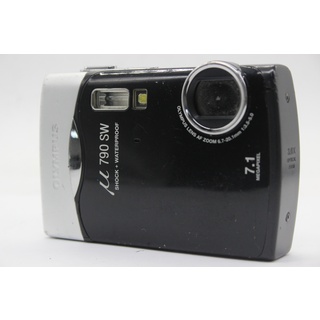 【返品保証】 オリンパス Olympus μ 790 SW ブラック 3.0x コンパクトデジタルカメラ  s8805(コンパクトデジタルカメラ)