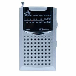 ポケットラジオ 携帯ラジオ 電池式 高感度 AM FM ワイドFM対応 小型軽量(ラジオ)