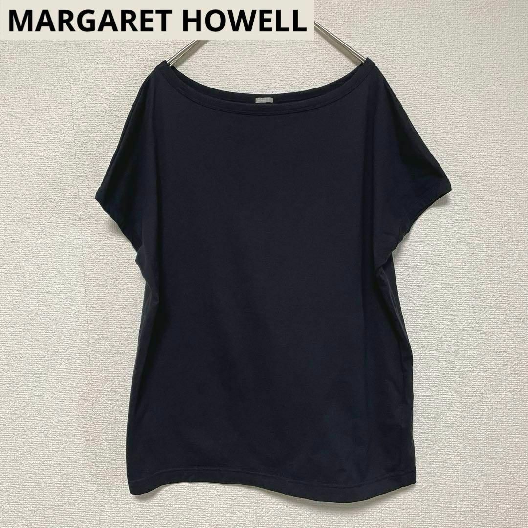 MARGARET HOWELL(マーガレットハウエル)のxx29 マーガレットハウエル/トップス/フレンチスリーブ/カットソー/黒 レディースのトップス(カットソー(半袖/袖なし))の商品写真