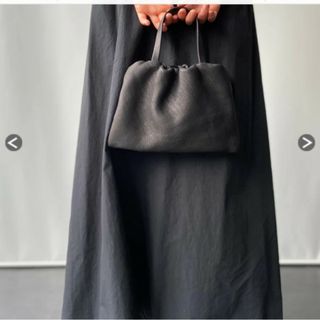 Aeta/DEER LEATHER ELASTIC TOTE S(BLACK)(トートバッグ)