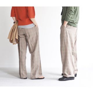 美品WELLDER Two Tuck Wide Trousers ワイドパンツ(その他)