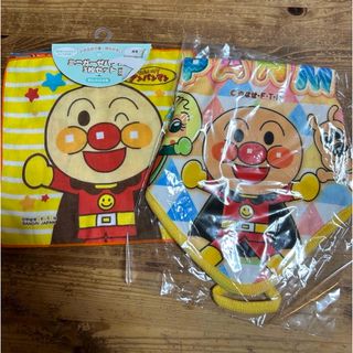 アンパンマン - アンパンマン　ミニガーゼハンカチ3枚セット＋ループタオル