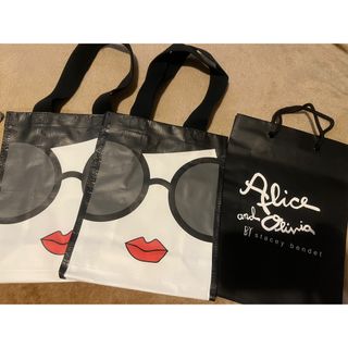 アリスアンドオリビア(Alice+Olivia)のアリスアンドオリビア ショップ袋 3枚 セット(トートバッグ)