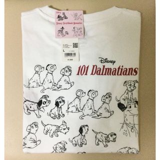 ユニクロ(UNIQLO)の【新品・未使用】ディズニー・スケッチブック・メモリーズ UT ホワイト L(Tシャツ(半袖/袖なし))