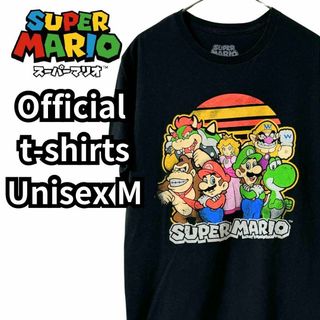 ニンテンドウ(任天堂)の海外レア古着　スーパーマリオ　公式　Tシャツ　ユニセックス　M プリント(Tシャツ/カットソー(半袖/袖なし))