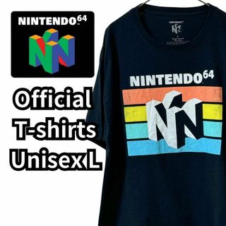 ニンテンドウ(任天堂)の海外レア古着　任天堂　64 Tシャツ　公式　ユニセックスL プリント(Tシャツ/カットソー(半袖/袖なし))