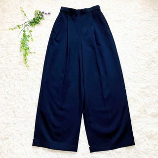 【美品】エンフォルド　ダブルクロスタックパンツ　ワイドパンツ　38